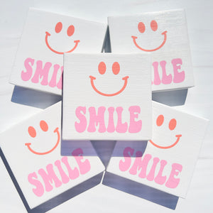 SMILE MINI WOOD SIGN DECOR