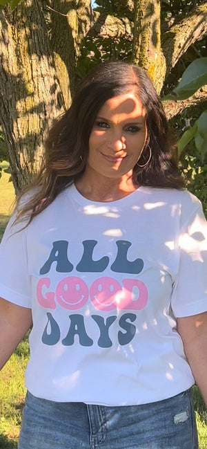 ALL GOOD DAYS WOMENS SHORT SLEEVE TSHIRT