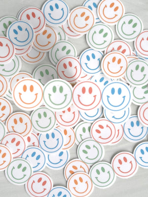 SMILEY FACES WATERPROOF STICKER