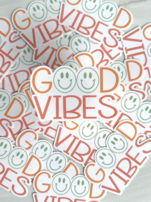 GOOD VIBES WATERPROOF STICKER