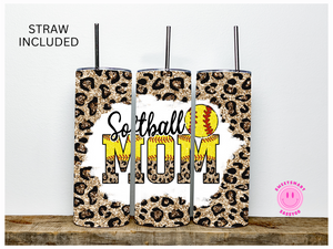 Softball Mom Tumbler//Softball Cup//20 oz. Tumbler