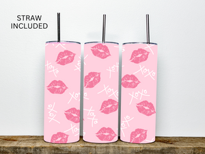 Pink Kisses Lips Tumbler 20 oz. Tumbler